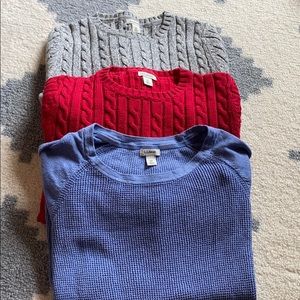 LL Bean XS Sweater Bundle